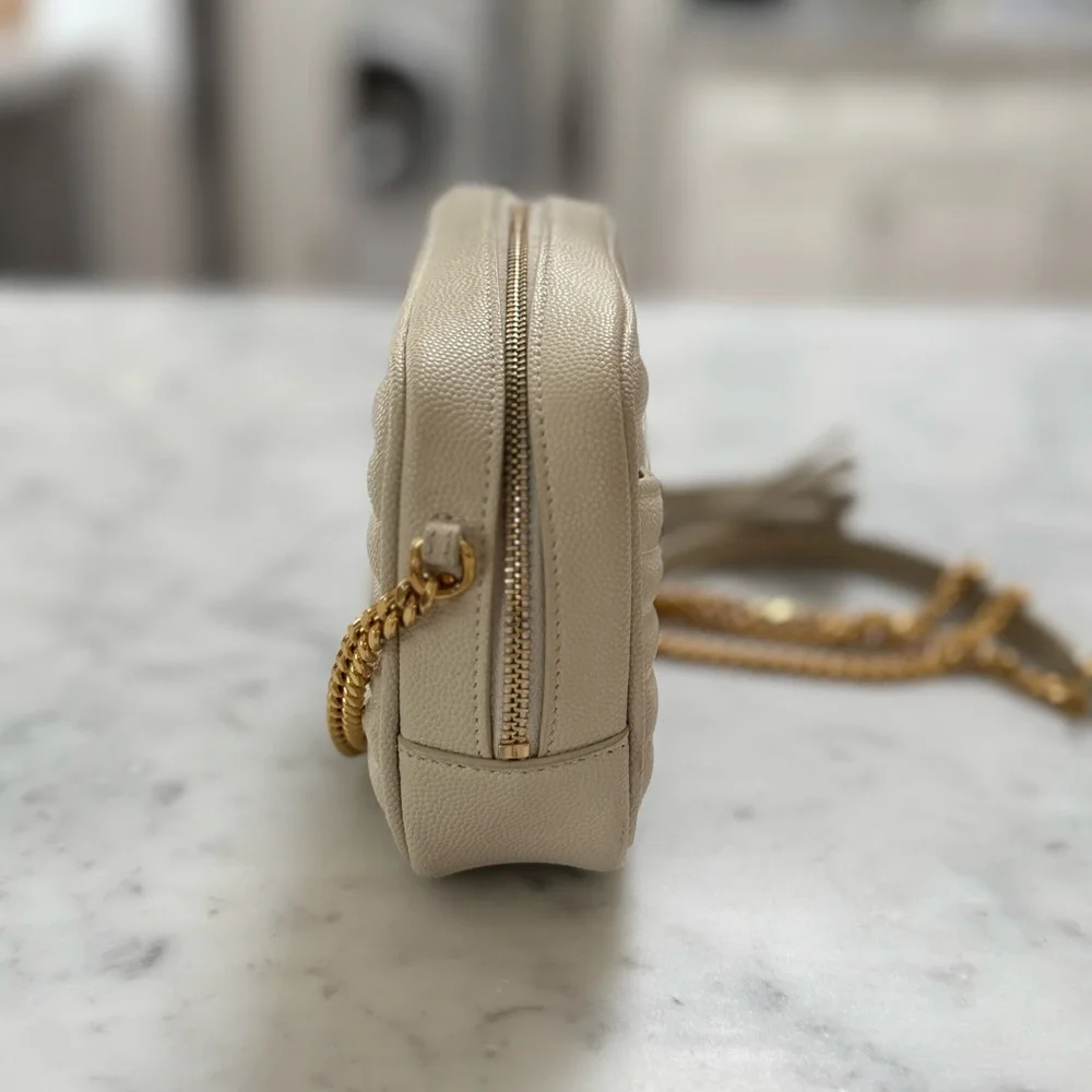 Saint Laurent Women’s Lou Mini Leather Crossbody Bag - Picture 2 of 5